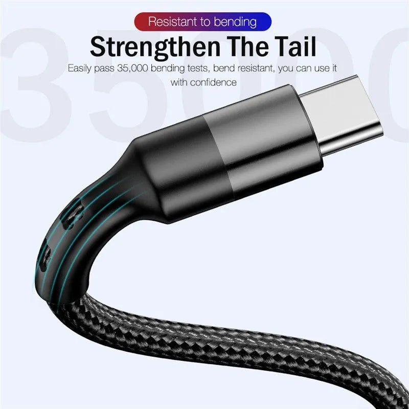 100W USB-C to USB-C PD fast charging cable with aluminium alloy connectors in black