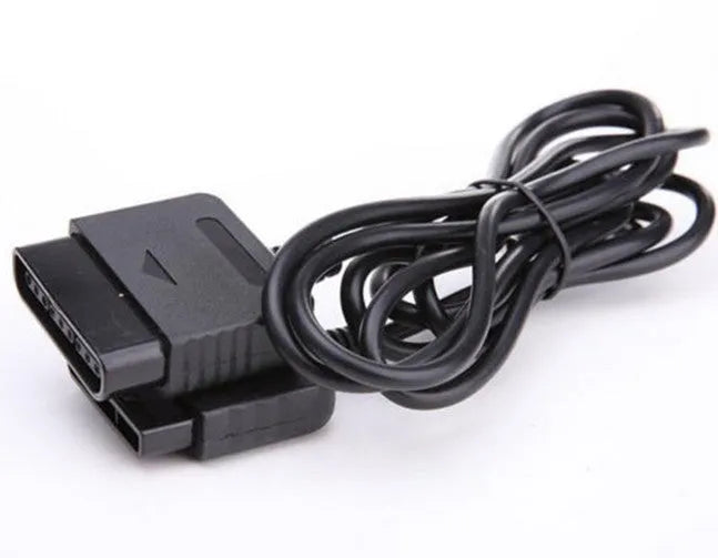 PS2 extension cable black plastic connecting lead for PlayStation 2 controller