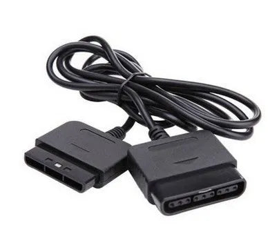 PS2 extension cable black plastic connecting lead for PlayStation 2 controller