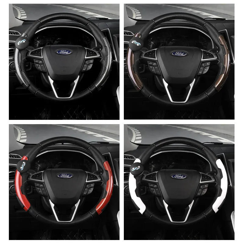 Steering wheel booster ball with ABS and rubber construction in carbon fibre black finish, 22cm height