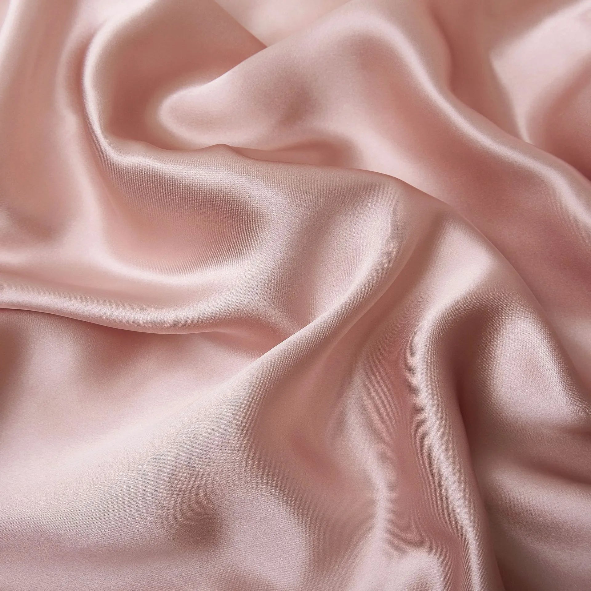 Single mulberry silk pillowcase in palace luxury style, shown in a selection of available colours.