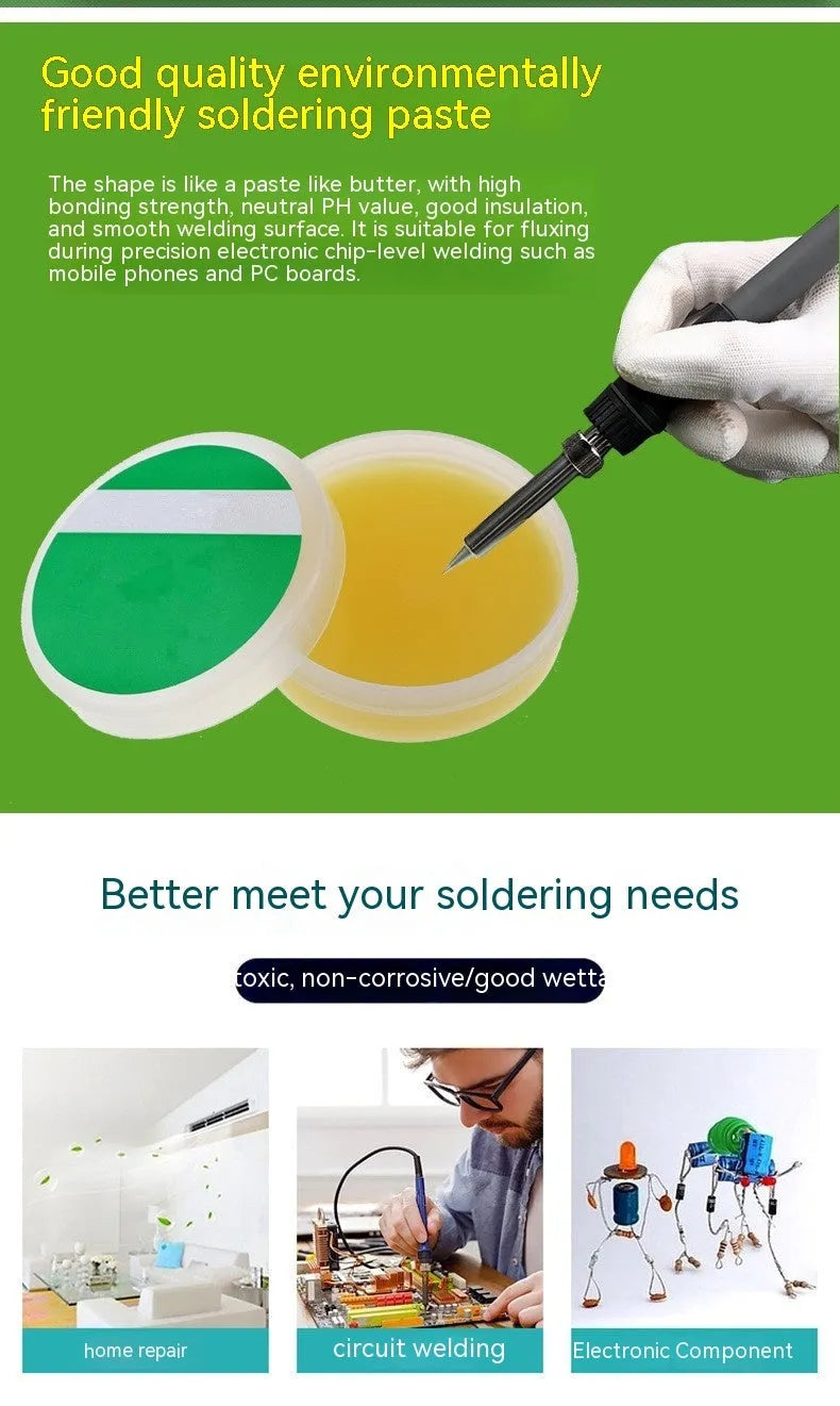 High purity rosin block soldering flux paste for electric soldering iron, 50g and 85g tubes