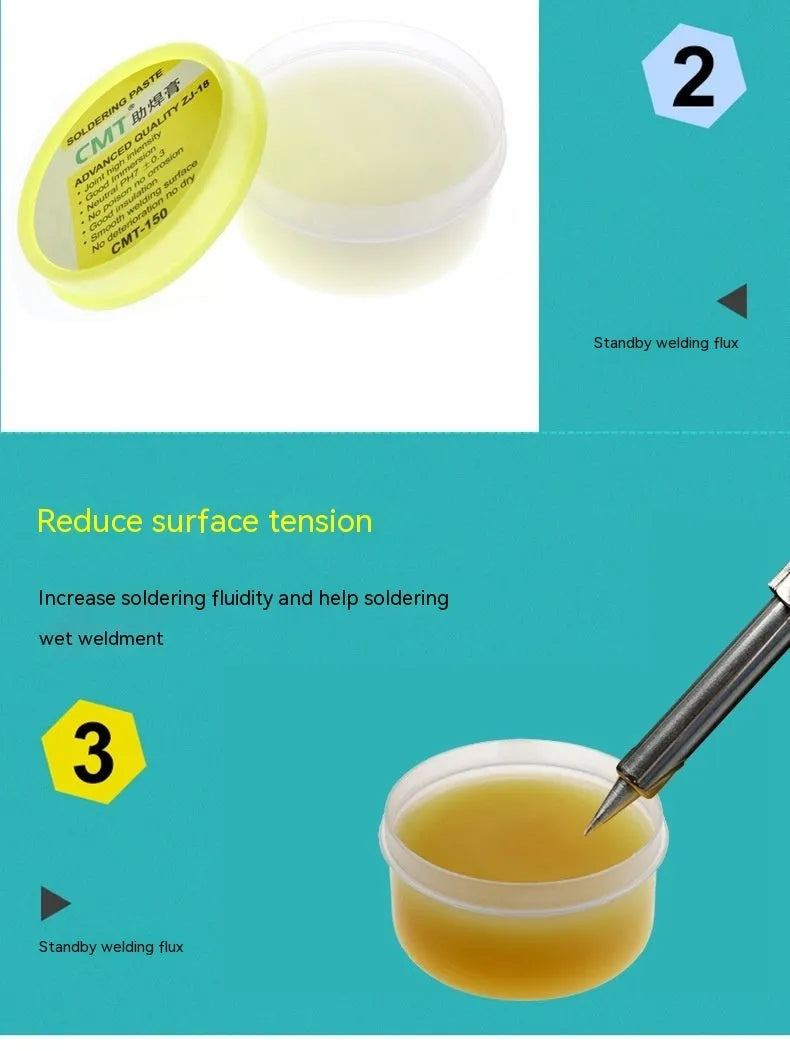 High purity rosin block soldering flux paste for electric soldering iron, 50g and 85g tubes
