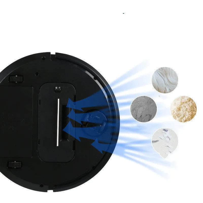 Smart robot vacuum cleaner in black, red or white colours for 70-90 square metre homes