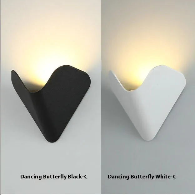 Waterproof IP65 aluminium alloy bird's nest LED lamp in black or white for courtyard and bedroom lighting