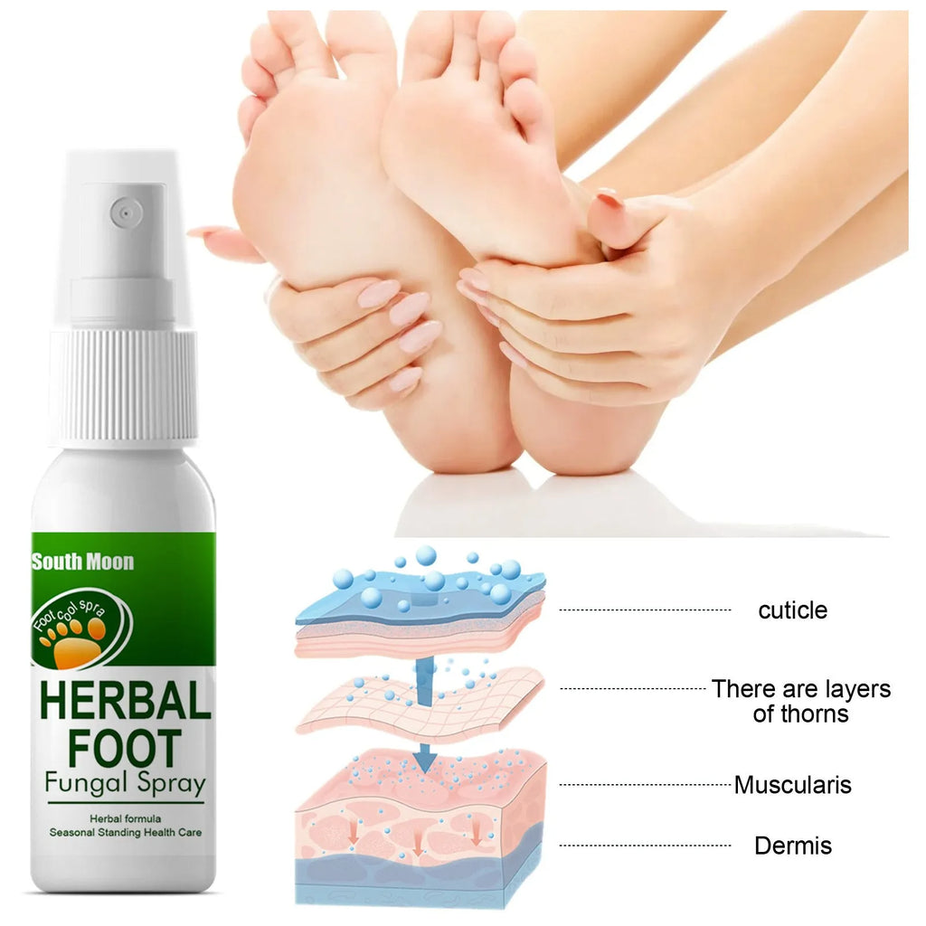 30ml foot skin nourishing and hydrating care spray bottle for dry feet treatment