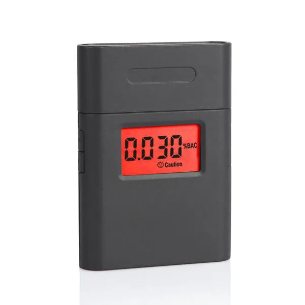 Black AT-838 portable breath alcohol detector for measuring blood alcohol concentration.