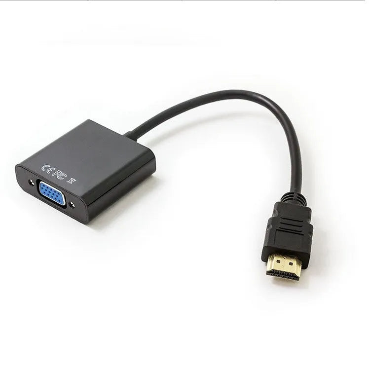 HDMI to VGA converter adapter with 0.3 metre cable for set-top box connection