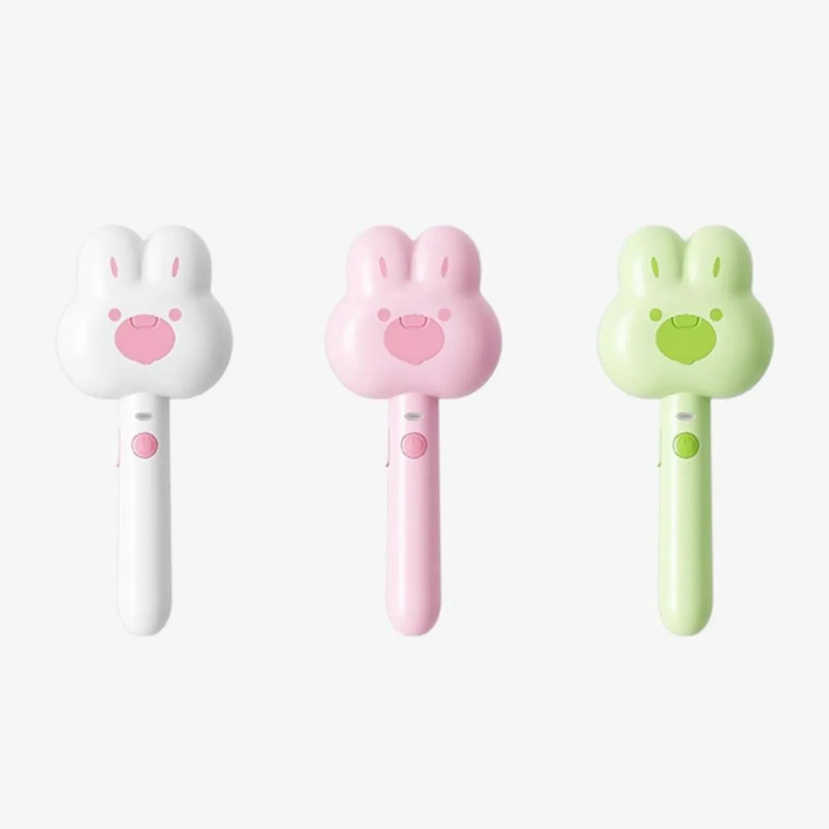 Cartoon design cat steam brush grooming tool with long handle and rounded brush teeth