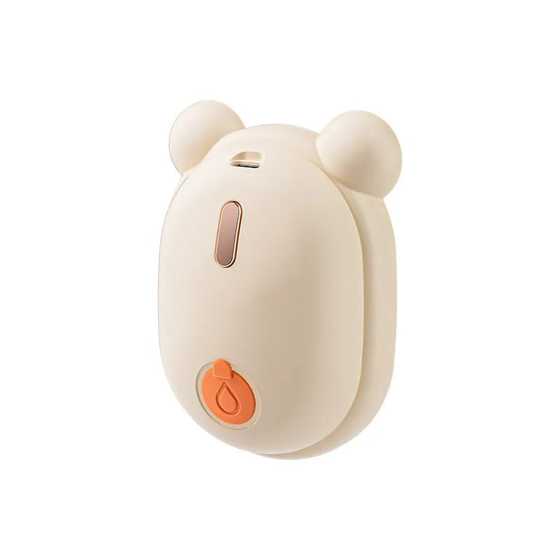 Pink rechargeable pet grooming brush with spray function and removable silicone comb head