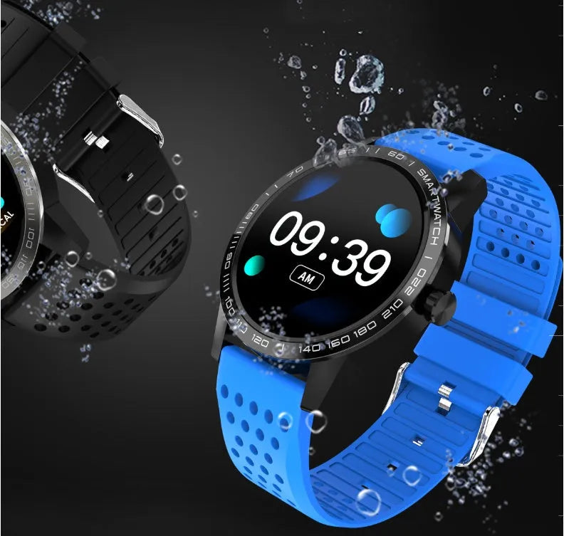 T2 smart bracelet with colour screen showing fitness stats on wrist