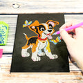A5 black diamond painting notebook with hardcover, 50 pages, and dimensions 142x207x8mm