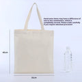 Canvas single shoulder commuter bag in simple modern style, printed finish, available in black and white sizes 35x40cm and 20x25cm