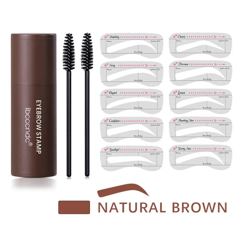 Hairline trimming and eyebrow powder in three natural brown shades for cosmetic hair fill