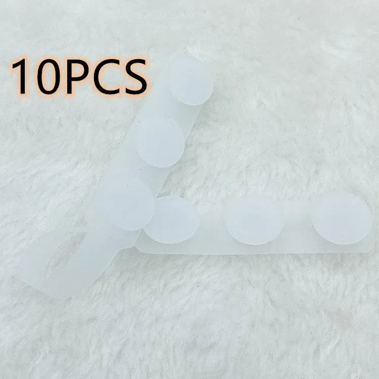 Silicone elastic cord extension strap 1.5cm width in grey, red, black, and blue on white background