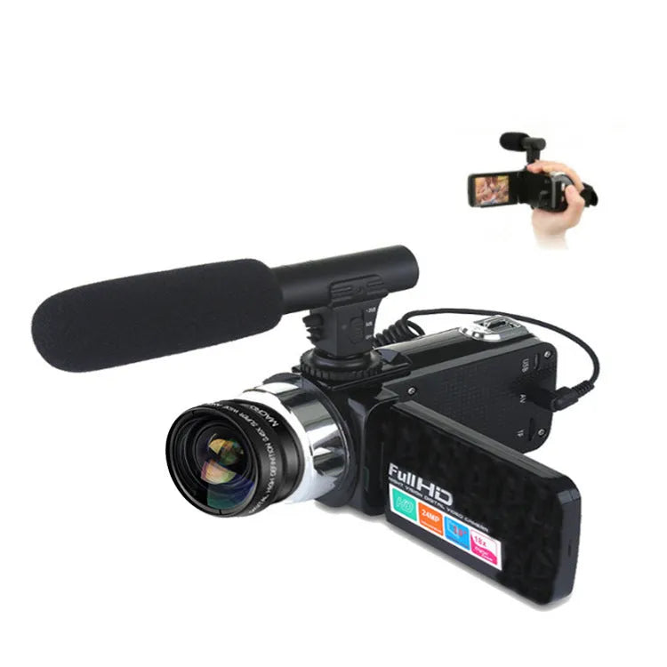 24MP digital camera with 3.0 inch LCD screen, 18x digital zoom, fixed lens