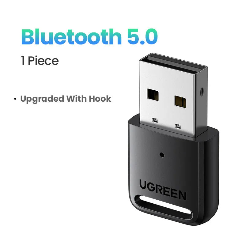 USB Bluetooth 5.0 adapter model CM390 in compact packaging, 20 metre wireless range