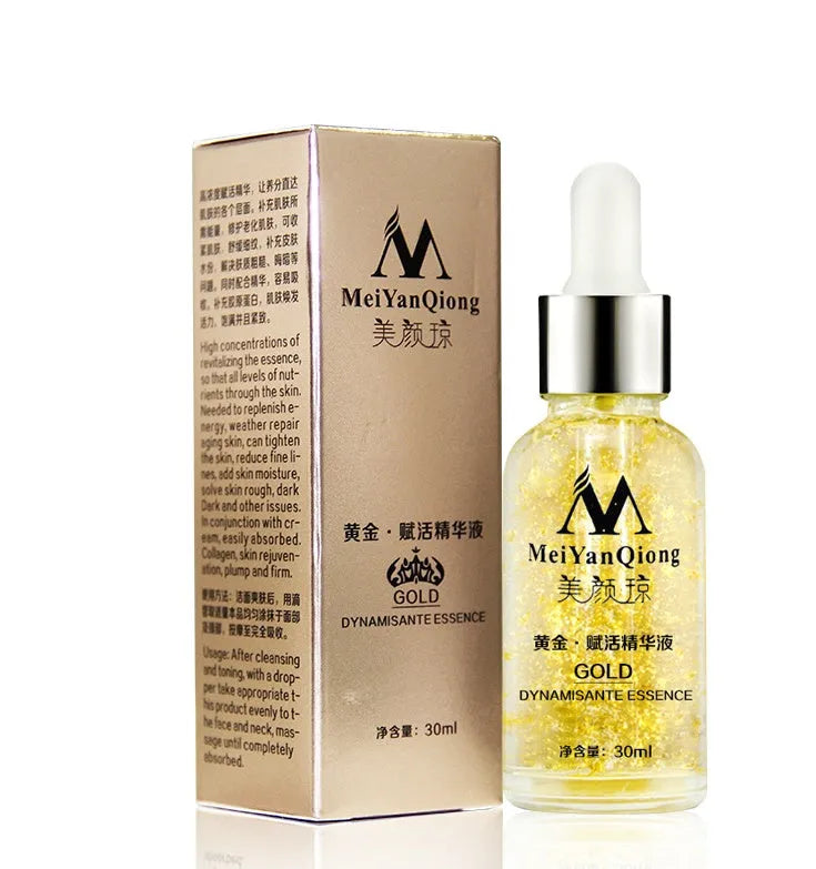 30ml 24K gold day cream jar for face and neck with collagen, hyaluronic acid and ginseng extract