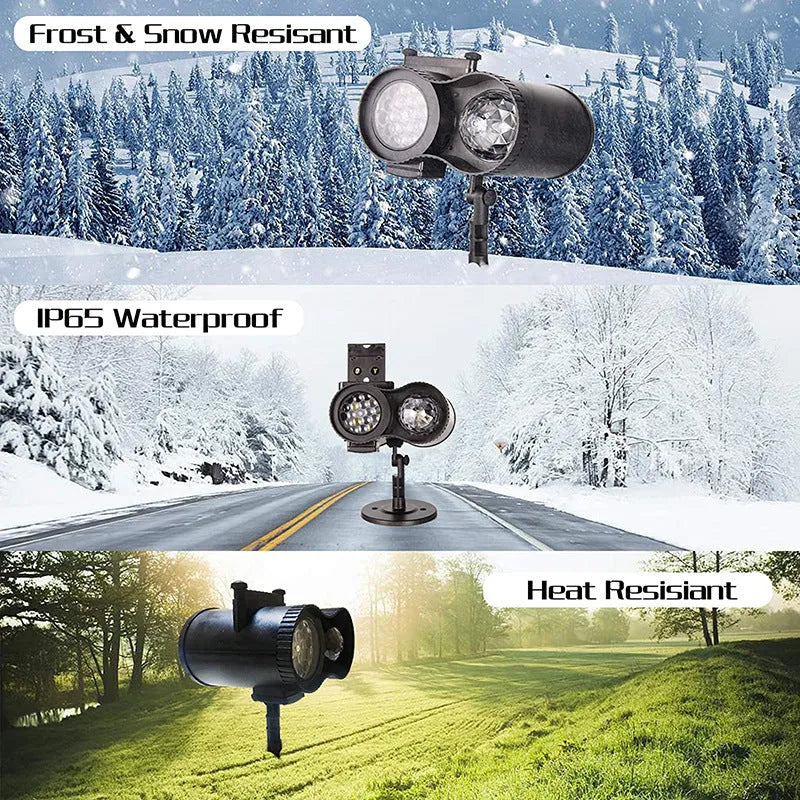 Outdoor waterproof double tube animated watermark LED light with IP65 rating