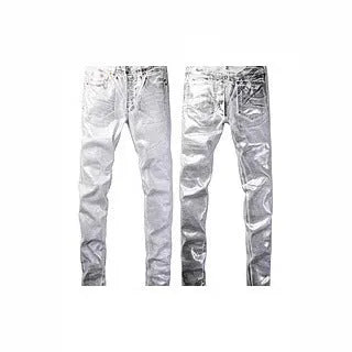 Men's black slim fit skinny jeans with a straight leg and button fly detail.