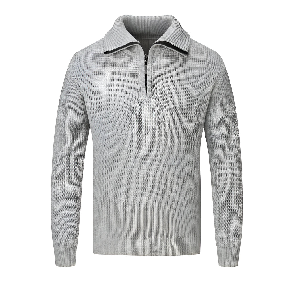 Men's slim fit pullover jumper in loose autumn winter style available in multiple solid colours