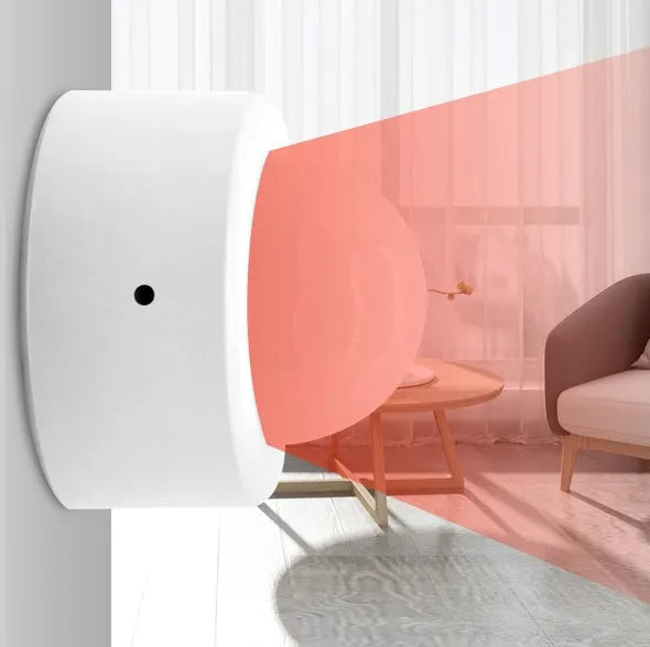 White infrared motion sensor with ZigBee wireless connectivity for home security