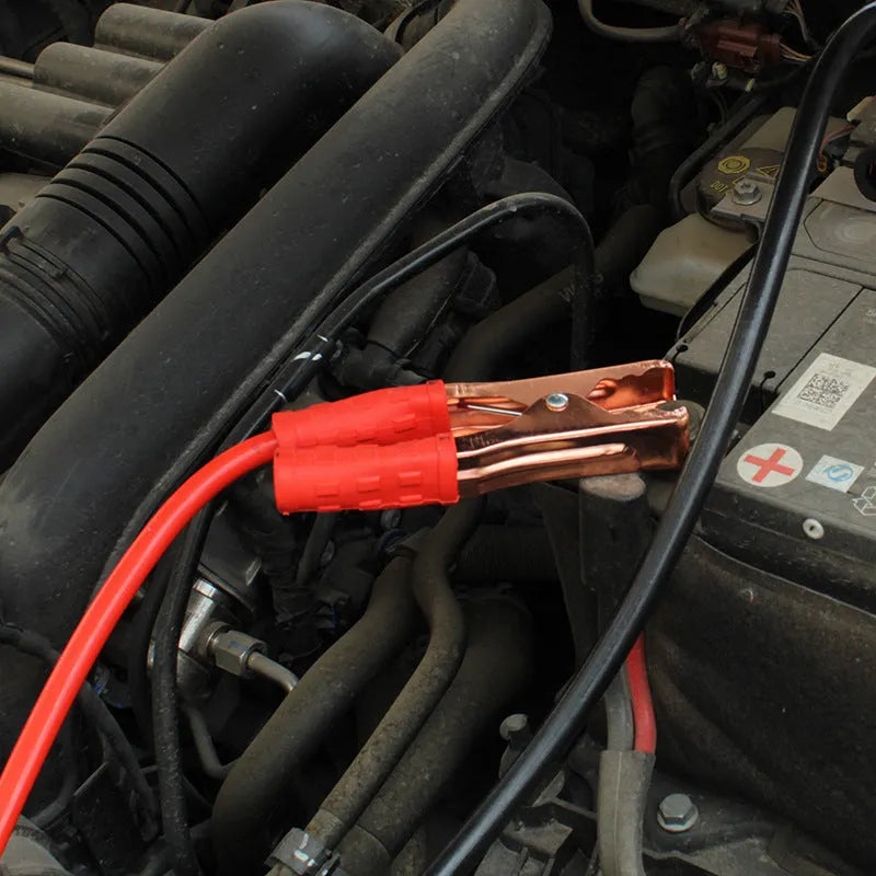 Car battery clip 500A 2m PVC copper cable in black and red for vehicles under 1.5L displacement