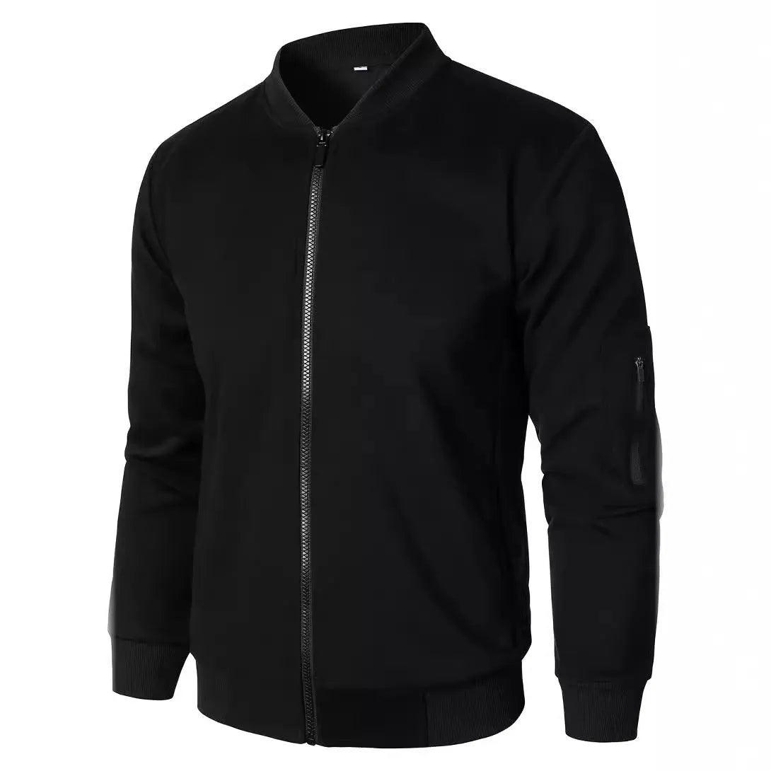 Men's loose fit knitted jacket in a cotton blend fabric for business casual style