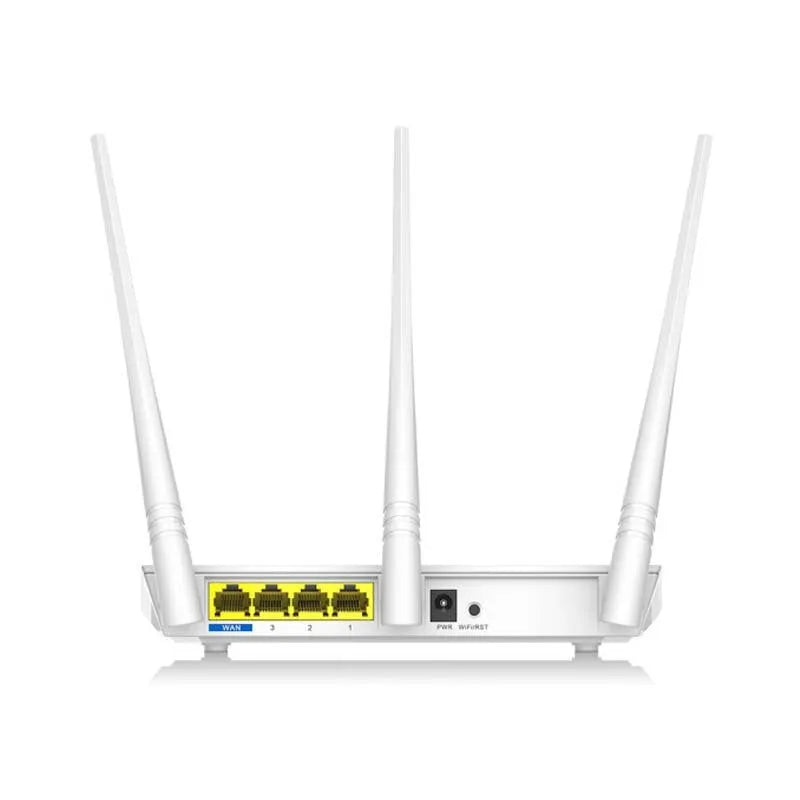 White wireless router with dual-band 2.4G and 5G support for broadband connections