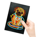 Black A5 DIY diamond painting notebook with 50 pages for design planning