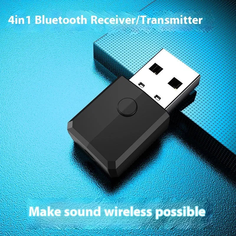 Bluetooth transmitter receiver four-in-one adapter USB style model ZF-169S with Bluetooth 5.0
