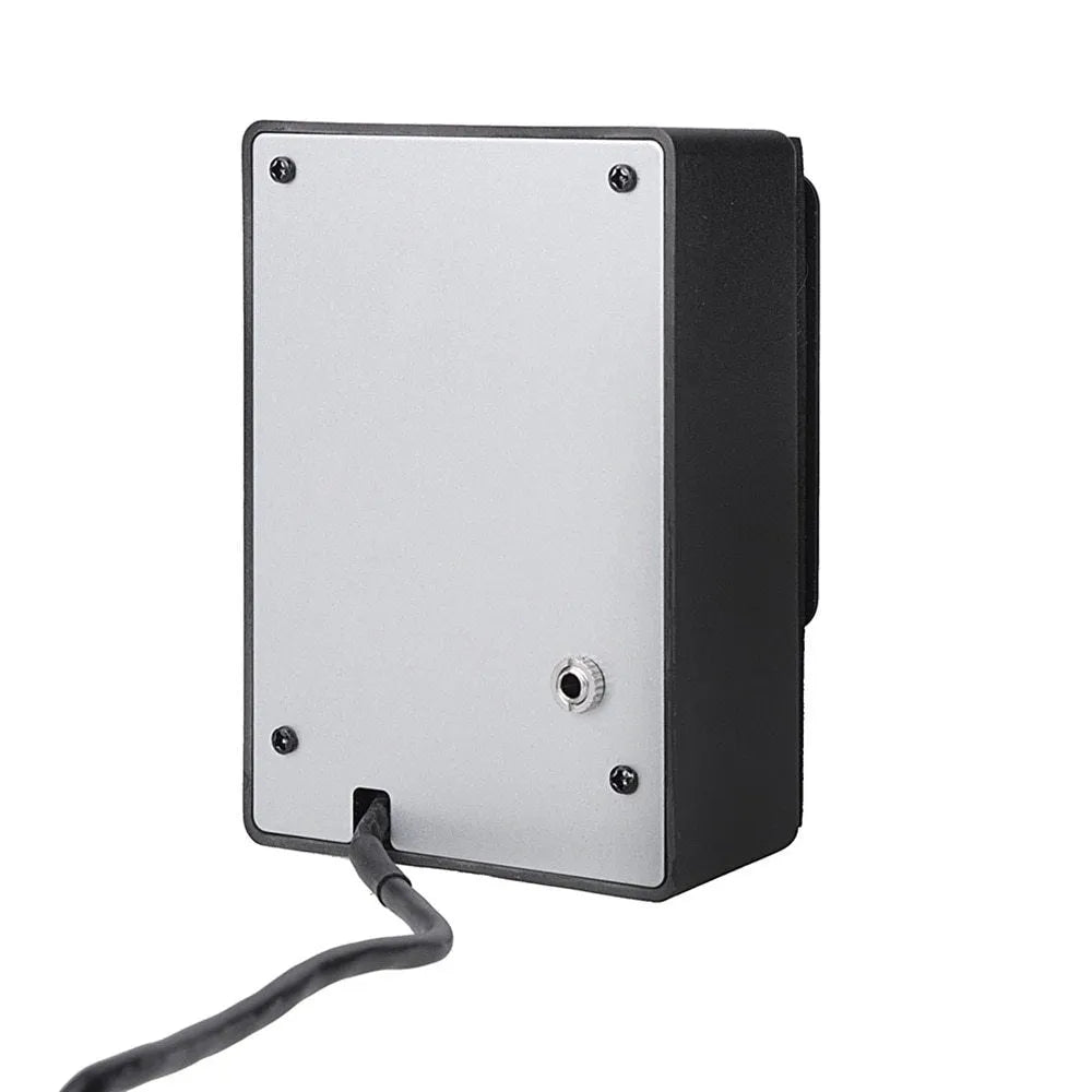 Cherub GT-6 black acoustic guitar EQ pickup unit with control knobs for volume, EQ and effects.