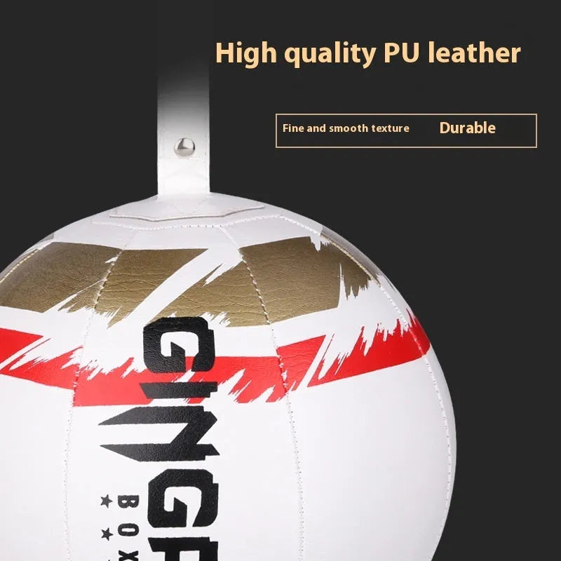 Hanging boxing speed ball in black, green and black, or white colours for reaction training