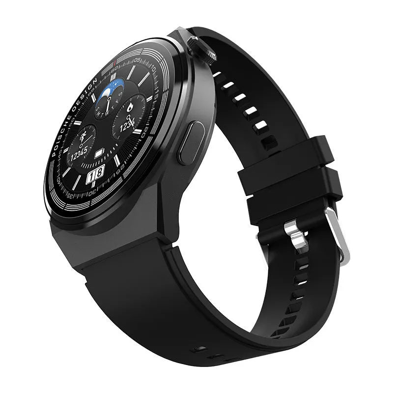 Smartwatch with Bluetooth call, NFC payment and blood sugar monitoring functions on wrist