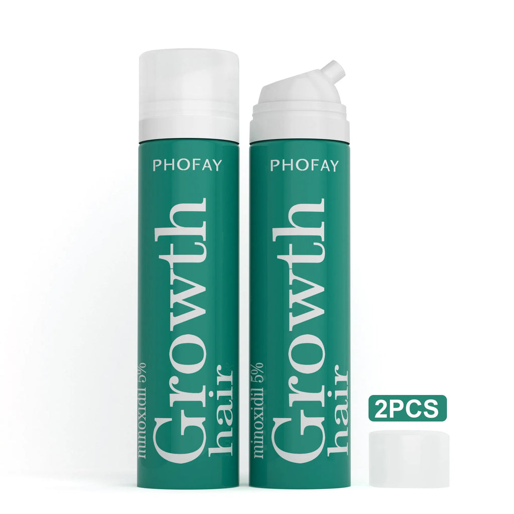 CH004 Minoxidil Anti-Hair Loss Mousse set box with three foam pieces for topical scalp treatment