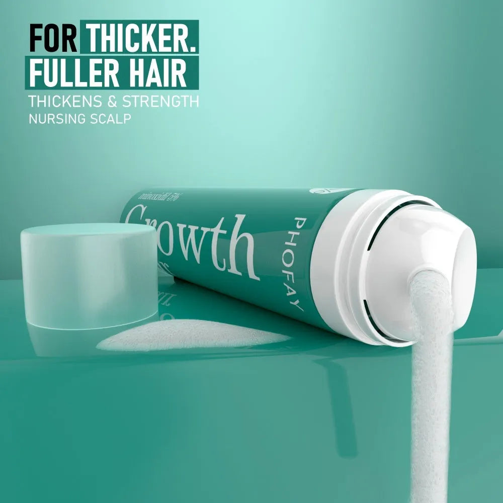 CH004 Minoxidil Anti-Hair Loss Mousse set box with three foam pieces for topical scalp treatment