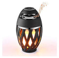 Black flame-shaped Bluetooth speaker box for home decoration with USB charging cable