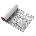 A5 portrait sketchbook with an acid tour coloured cover, shown with its 200mm length.