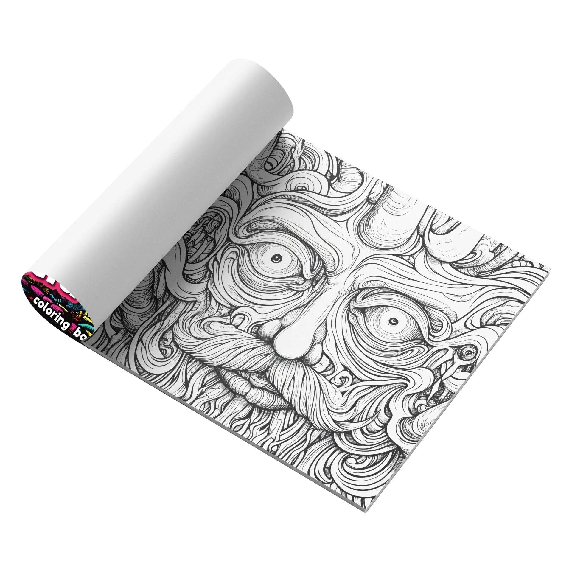 A5 portrait sketchbook with an acid tour coloured cover, shown with its 200mm length.