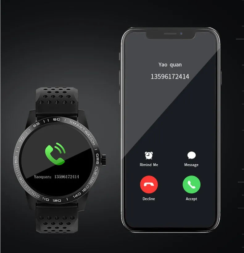 T2 smart bracelet with colour screen showing fitness stats on wrist