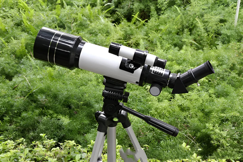 Children's dark blue astronomical telescope with tripod and 16X-66X magnification for celestial observation