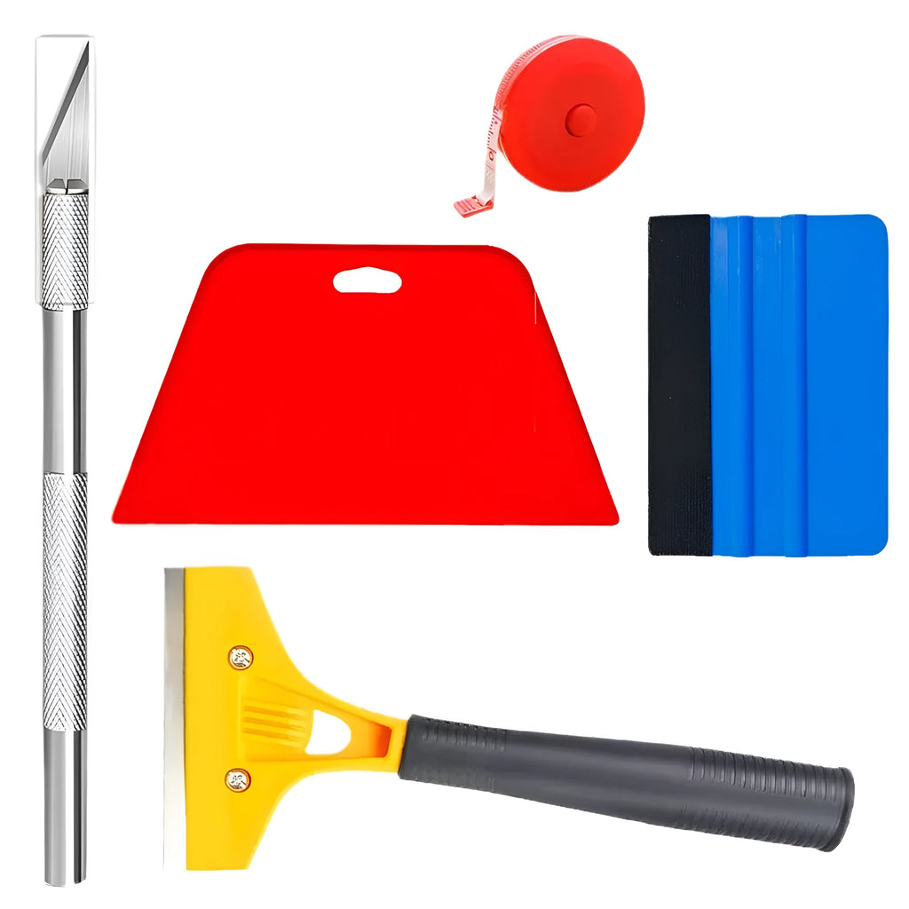 Car film wallpaper smoothing tool set plastic 10 piece automotive applicator kit