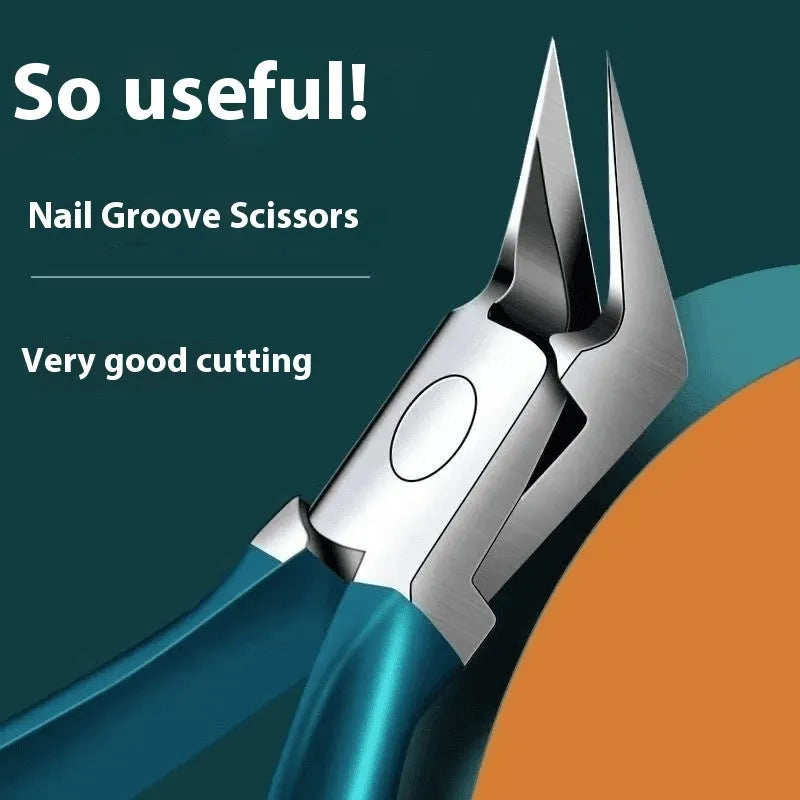 Portable anti-splash nail maintenance kit with stainless steel grooming tools in multiple colours