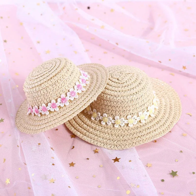 Handmade adjustable bowknot paper pet hat for dogs and cats in cartoon design