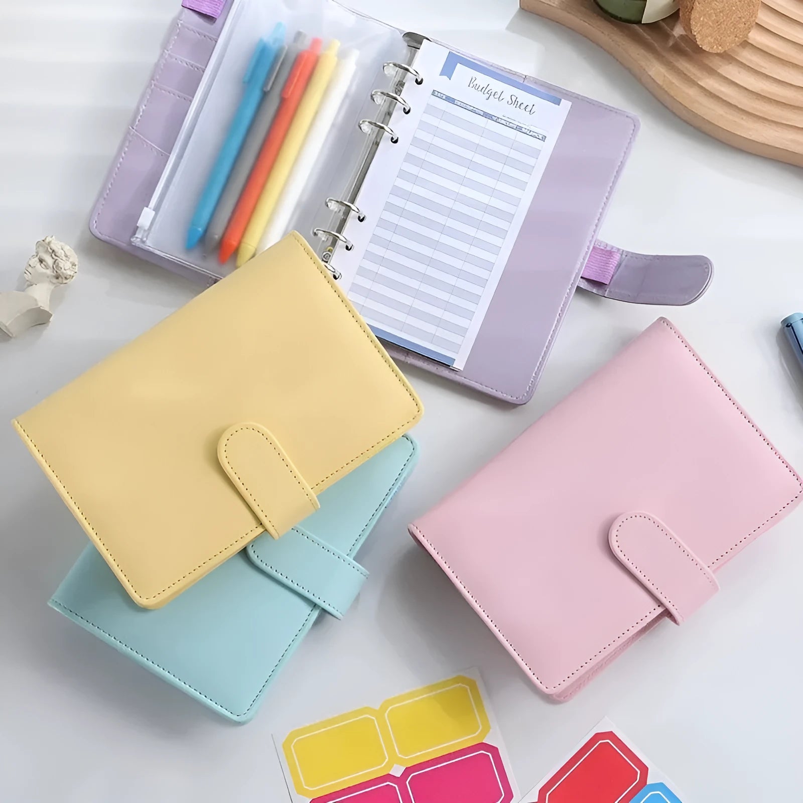 A5 PU leather zipper notebook shell in a solid colour, shown closed, with dimensions 235mm by 177mm.