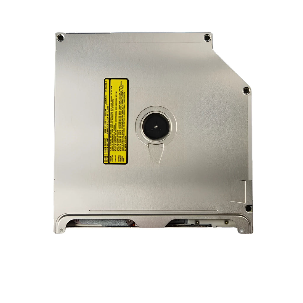 MacBook Pro 13 laptop built-in optical drive with silver housing showing SATA connection interface