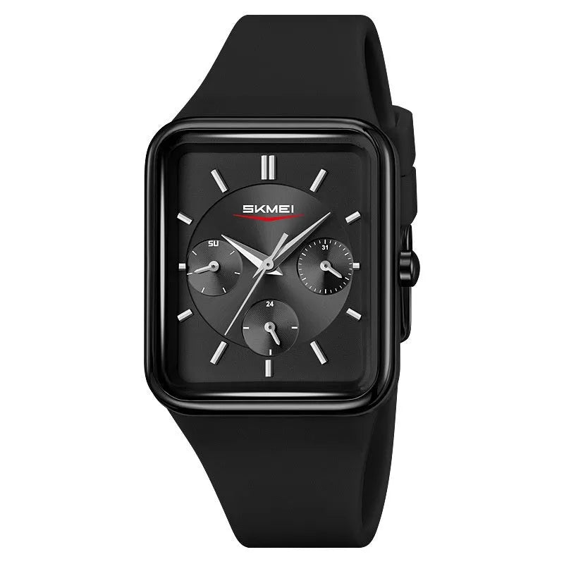 Square silicone waterproof digital watch for girls in multiple colour options