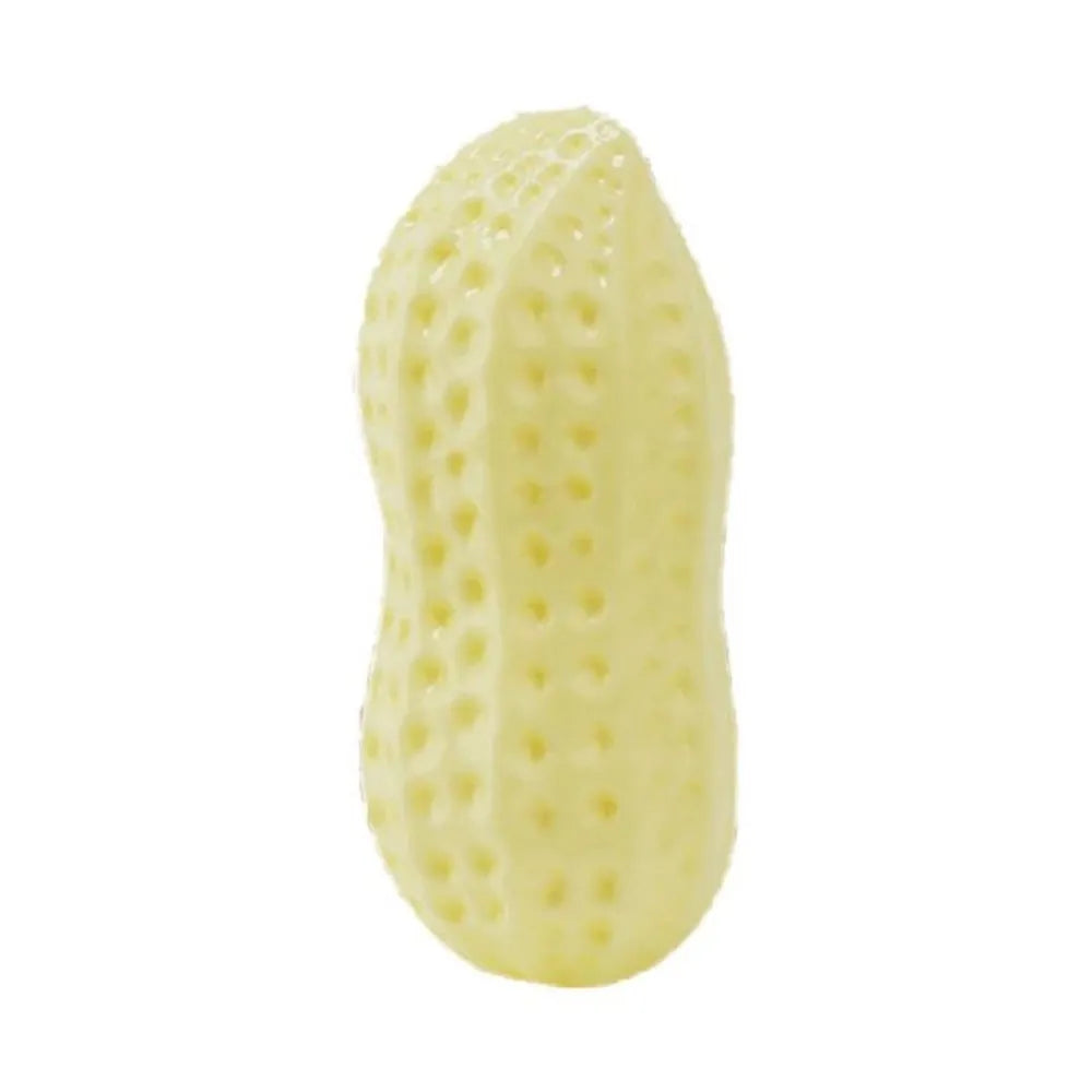 Yellow rubber vinyl dog toys for small dogs 4 pack chew boredom relief sound toys