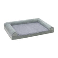 Light grey cloth dog kennel for large dogs, showing enclosed design with three size options.