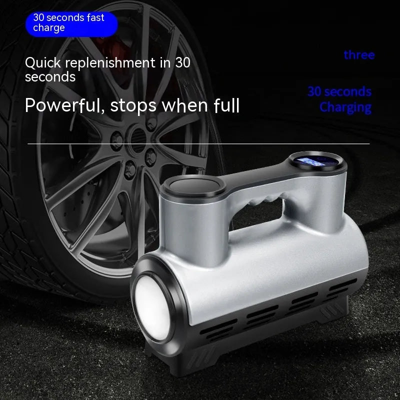 12V portable car tyre inflator with digital display and ABS housing